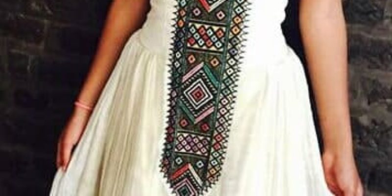 RED HABESHA TRADITIONAL CLOTHES